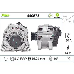 Generator VALEO 440578 für Ford Grand C-Max II Focus III Turnier