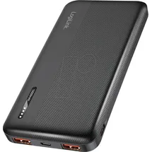 Logilink PA0372 Powerbank, 10000 mAh, Fast Charge Li-Ion schwarz Statusanzeige