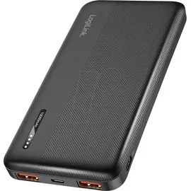 Logilink PA0372 Powerbank, 10000 mAh, Fast Charge Li-Ion schwarz Statusanzeige