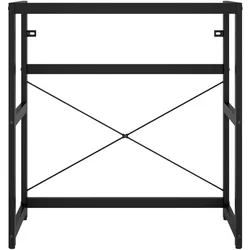 vidaXL Badezimmer Waschtischgestell Schwarz 79x38x83 cm Eisen