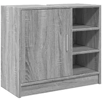 VidaXL Waschbeckenunterschrank Grau Sonoma 63x29x55 cm Holzwerkstoff