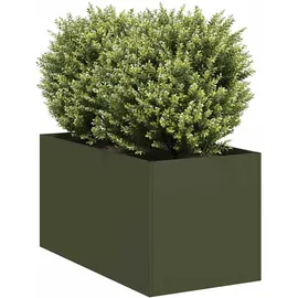 vidaXL Pflanzgefäß 80 x 80 x 80 cm Olivgrün