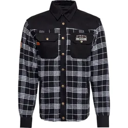 King Kerosin Motor Gear - Kustom Kulture, Hemd/Textiljacke - Schwarz/Weiß - XXL
