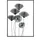 Gilde Wandrelief "Mohn" Schwarz 70 cm x 50 cm