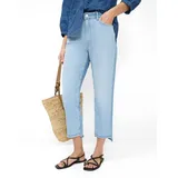 Brax Damen Five-Pocket-Hose Style MADISON S TWO TONES BRIGHT SEA, denim hellblau, Gr. 48K