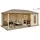 Alpholz Gartenhaus 5-Eck 6,14 x 3,17 m Beige