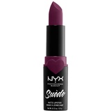 NYX Professional Makeup Lippenstift Suede Matte Lipstick superleichter & pudriger Lippenstift, intensiv mattes Finish, 3, 5 g Girl Bye