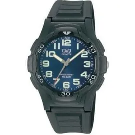 Q&Q Herrenuhr mit Silikonarmband in schwarz