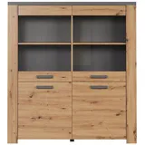 trendteam Highboard Follow Eiche Artisan