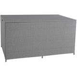 ESTEXO Polyrattan Auflagenbox XXL Kissenbox Gartenbox Gartentruhe Aufbewahrungsbox Auflagentruhe Aufbewahrungstruhe Kissentruhe (Grau-Mix)