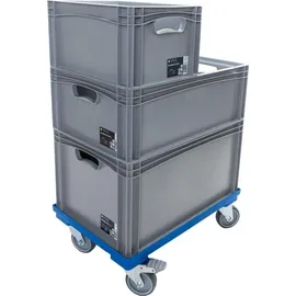 Surplus Eurobox B 60 x 40 x 12 cm, 23,9 L, grau - Grau