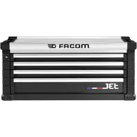 FACOM Werkzeugtruhe 4 Schubladen Aluminium/Stahl schwarz