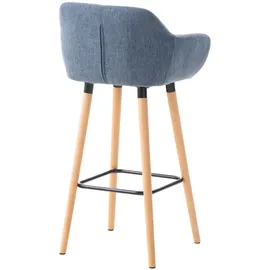 CLP Barhocker gepolstert 55 x 99 x 46 cm Blau