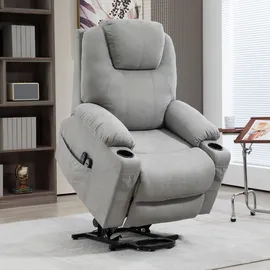 Homcom Fernsehsessel mit Aufstehhilfe Relaxsessel mit Heiz-, Liegefunktion