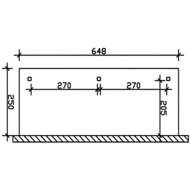 SKANHOLZ Rimini 648 x 250 cm natur