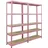 berlinlodge Mega Deal 2x Wohnregal PINK LADY, HxBxT 180x90x40cm Fachlast 175kg 5 Ebenen, Pink, Bücherregal, Standregal, Büroregal