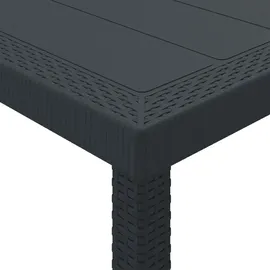 vidaXL Garten Essgruppe 5-tlg. Anthrazit