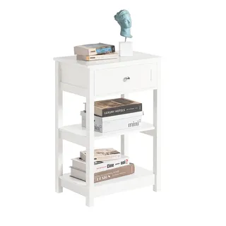 SoBuy Nachtschrank FBT46 45 x 30 x 68 cm Weiß