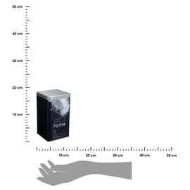 5five simply smart Mehldose 1kg metall "black edition" schwarz -