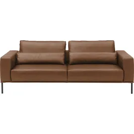 Musterring 3-Sitzer Leder braun