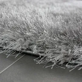 Paco Home Hochflor Teppich Wohnzimmer Schlafzimmer Shaggy Einfarbig Flauschig Modern, Grösse:60x100 cm