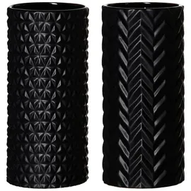 Ritzenhoff & Breker Raute & Zick Zack 25 cm 2er Set - Schwarz