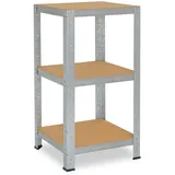 shelfplaza HOME 90x30x30 cm Schwerlastregal in verzinkt mit 3 Böden und 175 kg Traglast pro Boden