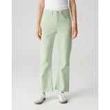 Opus Tapered Fit Jeans mit offenem Saum Modell Eboni Hellgruen, 34/28