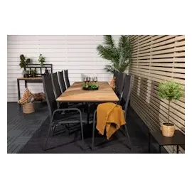 VCM Copacabana Gartenstuhl 2er Set 0 x 0 x 0 cm schwarz