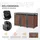 ML-Design Mülltonnenbox 3er 200 x 80 x 116,3 cm anthrazit-rostoptik