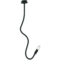 Licht-Erlebnisse Deckenleuchte LOVER Schwarz Metall Silikon E14 LE25001
