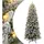 vidaXL Künstlicher Weihnachtsbaum mit Schnee 150 LEDs grün 150 cm