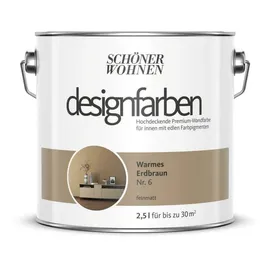 Schöner Wohnen Designfarben 2,5 l warmes erdbraun