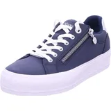 S.Oliver Sneaker flach mit Reißverschluss Freizeit, Schuhgröße:39 EU - Blau - 39