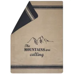 David Fussenegger Kurzflor- Wohndecke Savona 'Mountains' 150 x 200 cm Natur - Beige