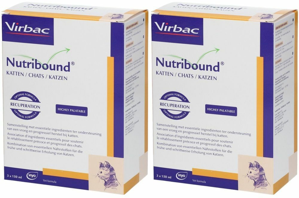 Virbac Nutribound® Chats Tripack 2x3x150 ml solution(s)