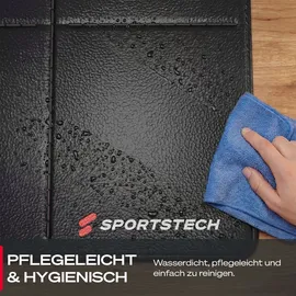 Sportstech Bodenschutzmatte BS300, rutschfest, wasserabweisend, schall‐ – vibrationsdämpfend, ideal für Fitnessgeräte, – Home Gym