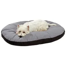 Karlie Hundekissen Doc Bed oval 90 x 66 cm grau-schwarz