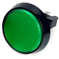 BerryBase Large Arcade Button, 60mm, beleuchtet, LED 12V DC, - Farbe: grün
