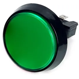 BerryBase Large Arcade Button, 60mm, beleuchtet, LED 12V DC, - Farbe: grün