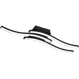 Trio Reality LED-Deckenleuchte Route Schwarz matt