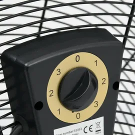 vidaXL Trommelventilator 60 cm Bodenventilator Schwarz
