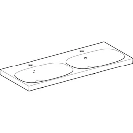 Geberit Acanto Doppelwaschtisch 120 x 48 cm (500627018)