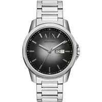 Giorgio Armani Quarzuhr ARMANI EXCHANGE, silber (silberfarben, grau), Armbanduhren,