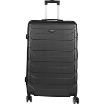 H4L Koffer Trolley Reisekoffer Hartschalenkoffer 49x30x74cm 4 Rollen schwarz