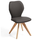 Niehoff Sitzmöbel Colorado Trend-Line Design-Stuhl Gestell Wildeiche - Polyester Atlantis anthrazit