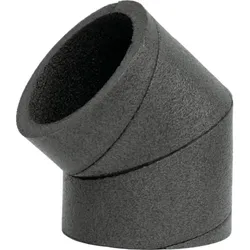Wolf ISO-Rohr Bogen DN180 45Gr ohne Einsteckmuffen