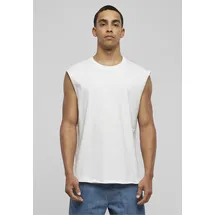 URBAN CLASSICS Open Edge Sleeveless Tee weiß XXL