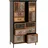 Mendler Apothekerkommode 136 x 73 x 35 cm natur/bunt Metalloptik