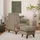 Konsimo Hocker Gustavo Kunststoff 53 x 49 x 53 cm Beige/Braun